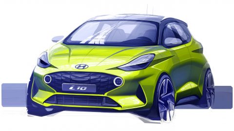 Afbeelding voor Hyundai toont eerste schets van geheel nieuwe i10